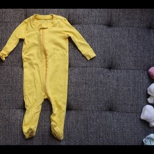Yellow footie 6mo